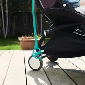 Matchstick Monkey Antimicrobial Silicone Multi-Use Product Holder Strap for Teether Bottle and more in Stroller Car and Highchair 3 Months Old+ 55 cm Green 1 Multi-Use Product Holder Green - Matchstick Monkey Multi-Use Product Holder