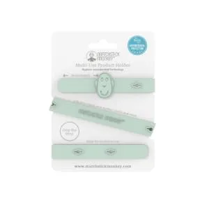 Matchstick Monkey Antimicrobial Silicone Multi-Use Product Holder Strap for Teether Bottle and More in Stroller Car and Highchair 3 Months Old+ 55 cm Mint Green 1 Multi-Use Product Holder Mint Green - Matchstick Monkey Multi-Use Product Holder