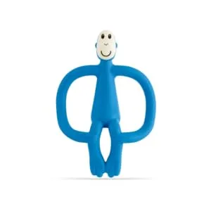 Matchstick Monkey Antimicrobial Silicone Teether & Gel Applicator Easy To Grip BPA Free 3 Months Old+ 11 cm Blue Monkey Blue Monkey 3 Months Old+ 1 Monkey Teether - MTB2
