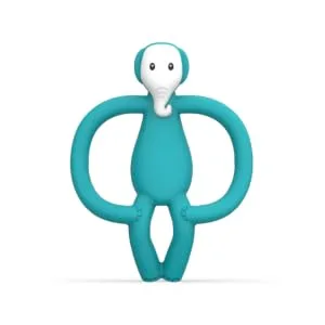 Matchstick Monkey Antimicrobial Silicone Teether & Gel Applicator Easy To Grip BPA Free 3 Months Old+ 11 cm Echo Elephant Echo Elephant 3 Months Old+ 1 Animal Teether - EET2