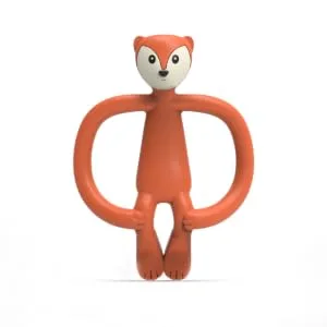 Matchstick Monkey Antimicrobial Silicone Teether & Gel Applicator Easy To Grip BPA Free 3 Months Old+ 11 cm Fudge Fox Fudge Fox 3 Months Old+ 1 Animal Teether - FFT2
