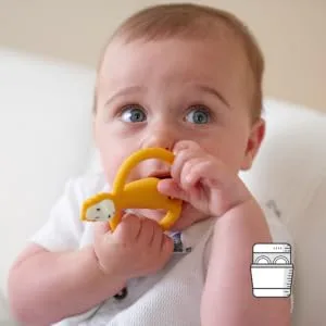 Matchstick Monkey Antimicrobial Silicone Teether & Gel Applicator Easy To Grip BPA Free 3 Months Old+ 11 cm Ludo Lion Ludo Lion 3 Months Old+ 1 Animal Teether - LLT3