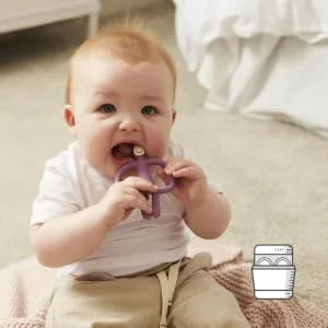 Matchstick Monkey Antimicrobial Silicone Teether & Gel Applicator Easy To Grip BPA Free 3 Months Old+ 11 cm Purple Monkey Purple Monkey 3 Months Old+ 1 Monkey Teether - MTP3