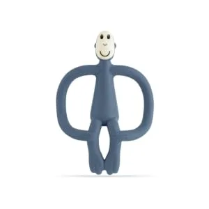 Matchstick Monkey Original Teether & Gel Applicator Silicone Easy To Grip BPA Free 3 Months Old+ 10.5 cm Airforce Blue Monkey Airforce Blue Monkey 3 Months Old+ 1 Original Monkey Teether - OMTAB2