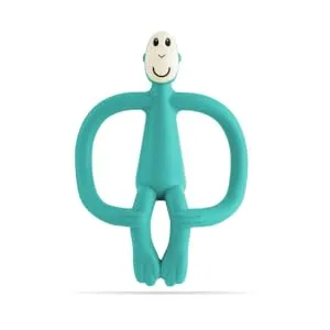 Matchstick Monkey Original Teether & Gel Applicator Silicone Easy To Grip BPA Free 3 Months Old+ 10.5 cm Green Monkey Green Monkey 3 Months Old+ 1 Original Monkey Teether - OMTGN2