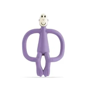 Matchstick Monkey Original Teether & Gel Applicator Silicone Easy to Grip BPA Free 3 Months Old+ 10.5 cm Purple Monkey Purple 3 Months Old+ 1 Original Monkey Teether - Original Teether Purple - 02