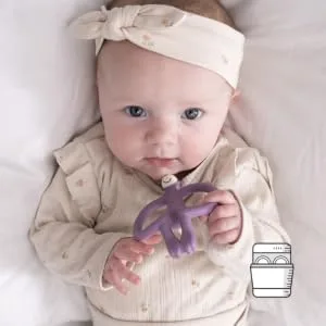 Matchstick Monkey Original Teether & Gel Applicator Silicone Easy to Grip BPA Free 3 Months Old+ 10.5 cm Purple Monkey Purple 3 Months Old+ 1 Original Monkey Teether - Original Teether Purple - 03