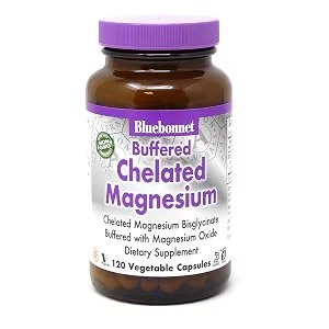 Bluebonnet Nutrition Buffered Chelated Magnesium Capsules - Albion Buffered Chelated Magnesium