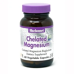 Bluebonnet Nutrition Buffered Chelated Magnesium Capsules - Albion Chelated Magnesium