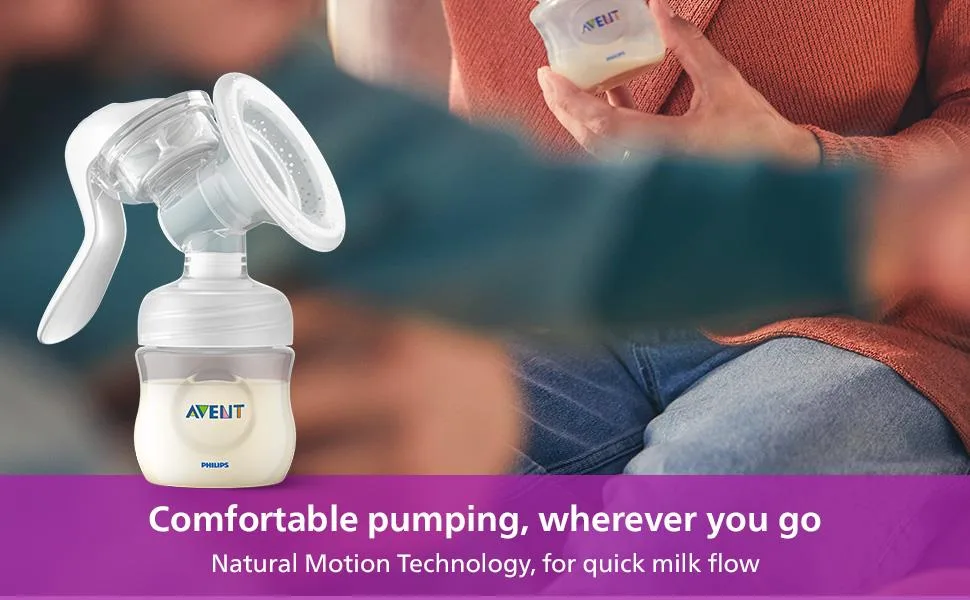 Philips Avent Manual Breast Pump (Model SCF430/10) Model 3 (SCF430/10) - Philips Avent Manual Breast Pump for breastfeeding on-the-go