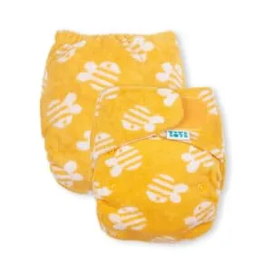 TotsBots Bamboozle Reusable Nappy - Eco-Friendly Reusable Nappies for Babies & Toddlers - Made from Bamboo - Bumble Size 1 (0-15lbs) - BB (2)
