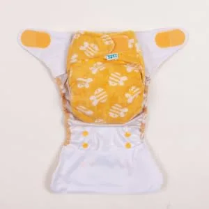 TotsBots Bamboozle Reusable Nappy - Eco-Friendly Reusable Nappies for Babies & Toddlers - Made from Bamboo - Bumble Size 1 (0-15lbs) - BB (4)