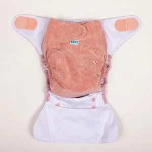 TotsBots Bamboozle Reusable Nappy - Eco-Friendly Reusable Nappies for Babies & Toddlers - Made from Bamboo - Dusk Size 2 (9-35lbs) Dusk One Size - B(4)