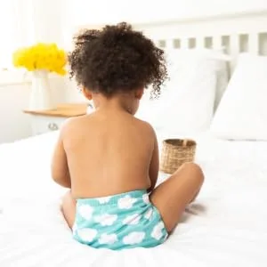 TotsBots Bamboozle Reusable Nappy - Eco-Friendly Reusable Nappies for Babies & Toddlers - Made from Bamboo - Fluffy Clouds Size 2 (9-35lbs) - BF (3)
