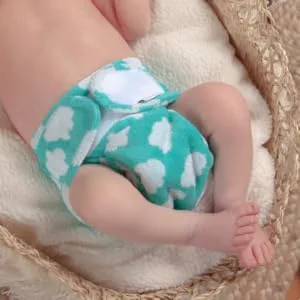 TotsBots Bamboozle Reusable Nappy - Eco-Friendly Reusable Nappies for Babies & Toddlers - Made from Bamboo - Fluffy Clouds Size 2 (9-35lbs) - BF (5)