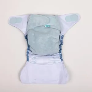 TotsBots Bamboozle Reusable Nappy - Eco-Friendly Reusable Nappies for Babies & Toddlers - Made from Bamboo - Mist Size 1 (0-15lbs) - BM (4)