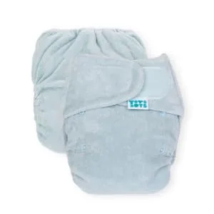 TotsBots Bamboozle Reusable Nappy - Eco-Friendly Reusable Nappies for Babies & Toddlers - Made from Bamboo - Mist Size 2 (9-35lbs) Mist One Size - BM (2)