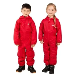 Trespass Kids' Waterproof Drip Drop Outdoor Rain Suit 6-12 Months Signal Red - product information 2