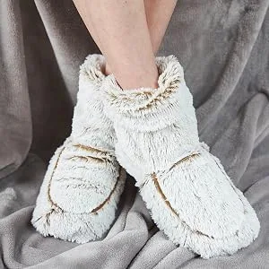Warmies Fully Heatable Wellness Boots Scented with French Lavender - Cream Single Cream - beige