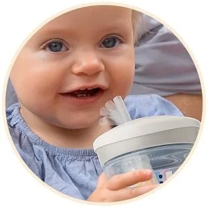 NUK Action Cup Children's Drinking Cup Chameleon Effect 12+ Months Twist Lid with Soft Straw Leak-Proof BPA 230 ml Bird (Pink) Pink Chameleon Effect - product information 4