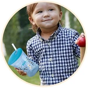 NUK Action Cup Children's Drinking Cup Chameleon Effect 12+ Months Twist Lid with Soft Straw Leak-Proof BPA 230 ml Bird (Pink) Pink Chameleon Effect - product information 5