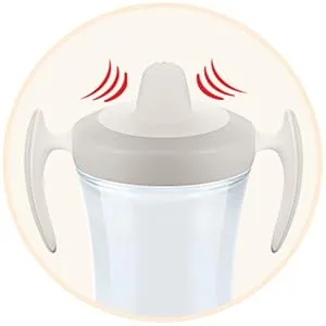 NUK Trainer Cup Sippy Cup | Leak-Proof Soft Drinking Spout | 6+ Months | BPA-Free | 230ml | Hearts (Neutral) Heart (Neutral) - product information 3