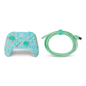PowerA Enhanced Wired Controller for Nintendo Switch Animal Crossing Gamepad Wired Video Game Controller Gaming Controller Animal Crossing New Horizons - image