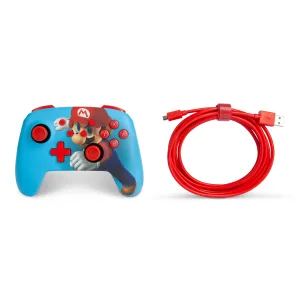 PowerA Enhanced Wired Controller for Nintendo Switch Mario Punch Gamepad Wired Video Game Controller Gaming Controller - image
