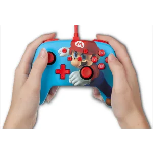 PowerA Enhanced Wired Controller for Nintendo Switch Mario Punch Gamepad Wired Video Game Controller Gaming Controller - image