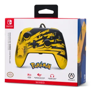 PowerA Enhanced Wired Controller for Nintendo Switch - Pok mon: Pikachu Lightning Lightning Pikachu - image