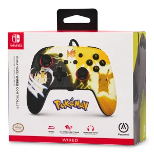 PowerA Enhanced Wired Controller for Nintendo Switch - Pok mon: Pikachu vs. Meowth Pok mon: Pikachu vs. Meowth - image