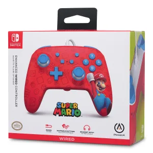 PowerA Enhanced Wired Controller for Nintendo Switch - Woo-hoo! Mario Mario Woo-hoo! - image