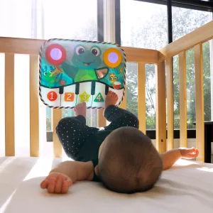 Baby Einstein Ocean Explorers Neptune's Kick & Explore Musical Kick Pad & Crib Toy for Ages 0 Months and up - image