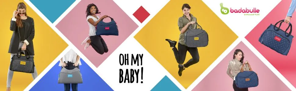 Badabulle Multipocket Blue Changing Bag Dark Blue - product information 1