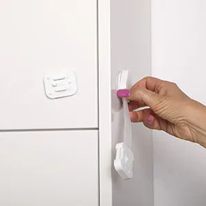Dreambaby Cupboard Locks for Children Child Locks for Kitchen Cupboards Swivel Adjustable Strap Latches Self Adhesive Cabinet Strap Locks No Tools Needed Baby Proofing Your Kitchen (5pk) - baby proofing