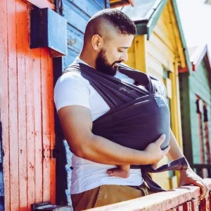 dreamgenii Snuggleroo Baby Carrier - Black - charcoal carrier