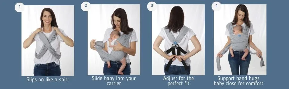dreamgenii Snuggleroo Baby Carrier - Black - snuggleroo instructions