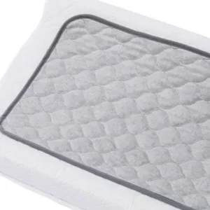 Nicoone Waterproof Changing Mat Liners Quilted 3PCS Bamboo Terry Surface Diaper Changing Pad Liner Washable Reusable Diaper Changing Liners for Home Outdoor Travel Grey - Oval - Changing Pad Liner