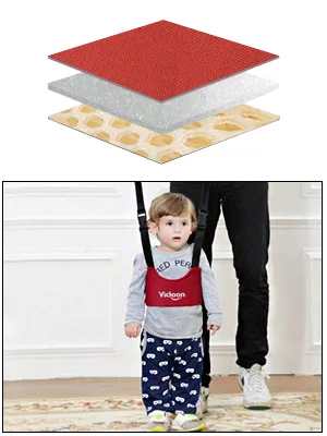 Vicloon Hand-held Baby Walker Toddler Walking Assistant Helper Kid Safe Walking Protective Belt Child Harnesses Learning Assistant Belt red - product information 2