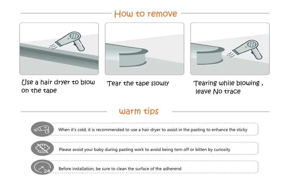 M2cbridge Multifunctional Edge and Corner Guard Coverage Baby Safety Bumper DIY 2m (Red) - product information 7