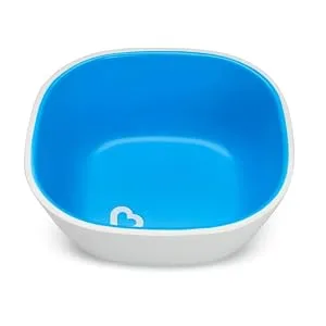 Munchkin Splash Bowls (Pink/Purple) **** Waterproof Labels Included to Personalise Your Little One's Bowls **** - splash