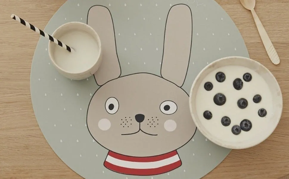 OYOY Mini - Placemat - Penguin - Place mat rabbit.