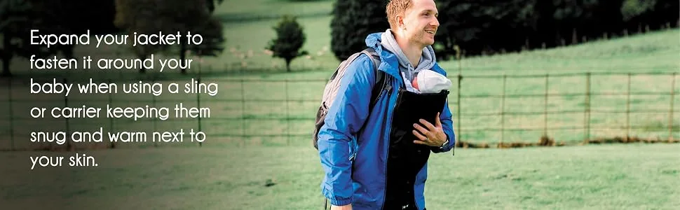 Zip Us In Maternity Jacket Expander Panel - Coat Extender to Expand Your own Jacket Through Pregnancy and for Babywearing with a Carrier One Size Double Vislon Panel - Zip Length (65cm) - zipusin Zip Us In jacket expander panel extent your coat maternity pregnancy Babywearing