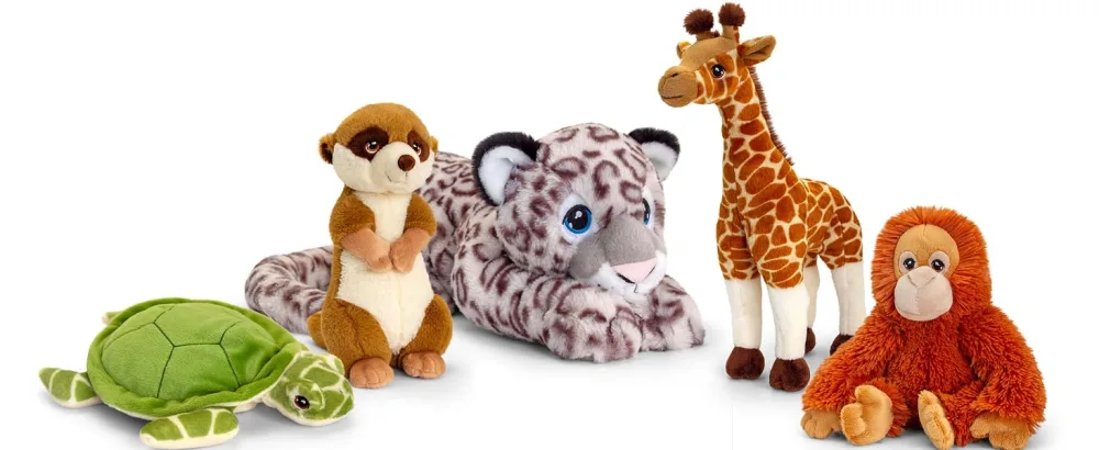 Deluxe Paws Plush Cuddly Soft Eco Toys 100% Recycled (Black Bear) - keel group