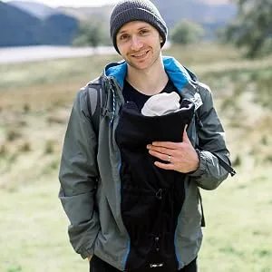 Zip Us In Maternity Jacket Expander Panel - Coat Extender to Expand Your own Jacket Through Pregnancy and for Babywearing with a Carrier One Size Single Coil Panel - Zip Length (65cm) - babywearing Dad
