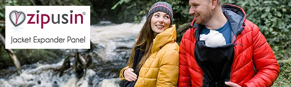 Zip Us In Maternity Jacket Expander Panel - Coat Extender to Expand Your own Jacket Through Pregnancy and for Babywearing with a Carrier One Size Single Coil Panel - Zip Length (65cm) - Zip Us In jacket expander panel for pregnancy and Babywearing