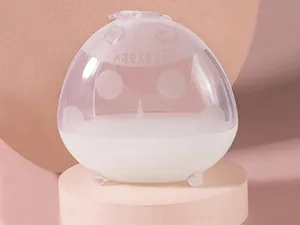 haakaa Ladybug Breast Milk Collector Breast Shells Milk Saver Nursing Cups for Large Milk Supply Replace Disposable Breast Pads Reusable & Wearable (150ml 1 Pc) Clear 150ml*1 - haakaa