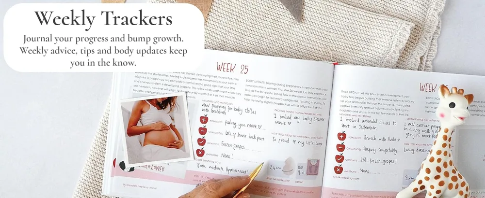 Pregnancy Journal and Memory Book Gift Pregnancy Diary for Expecting New Mums - Includes Calendar Scrapbook Checklist and Organiser (Adventure) - pregnancy gifts for new mums