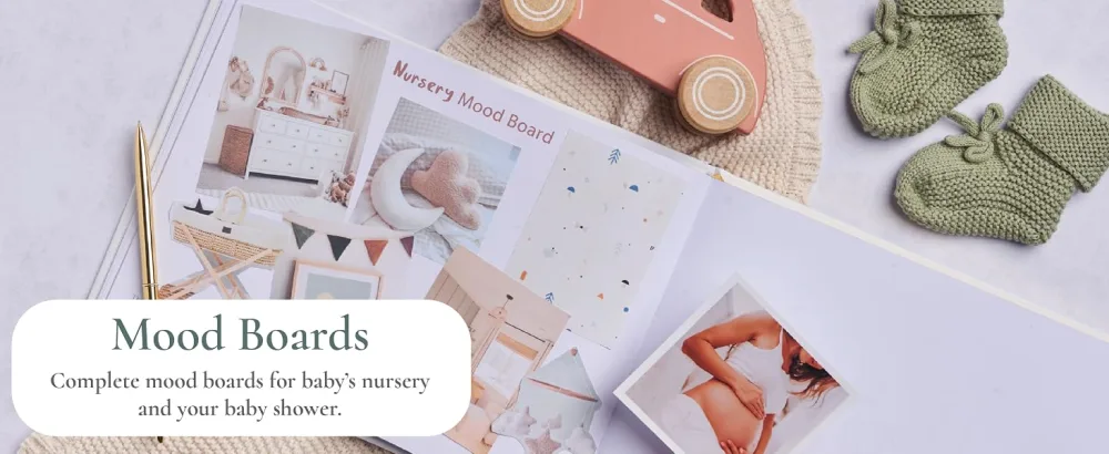 Pregnancy Journal and Memory Book Gift Pregnancy Diary for Expecting New Mums - Includes Calendar Scrapbook Checklist and Organiser (Baby Animals) - pregnancy planner