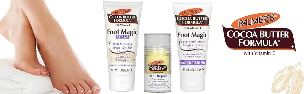 Palmer's Cocoa Butter Formula Foot Magic with Peppermint Oil & Mango Butter 2.1 oz (60 g) - Cocoa Butter Foot Magic